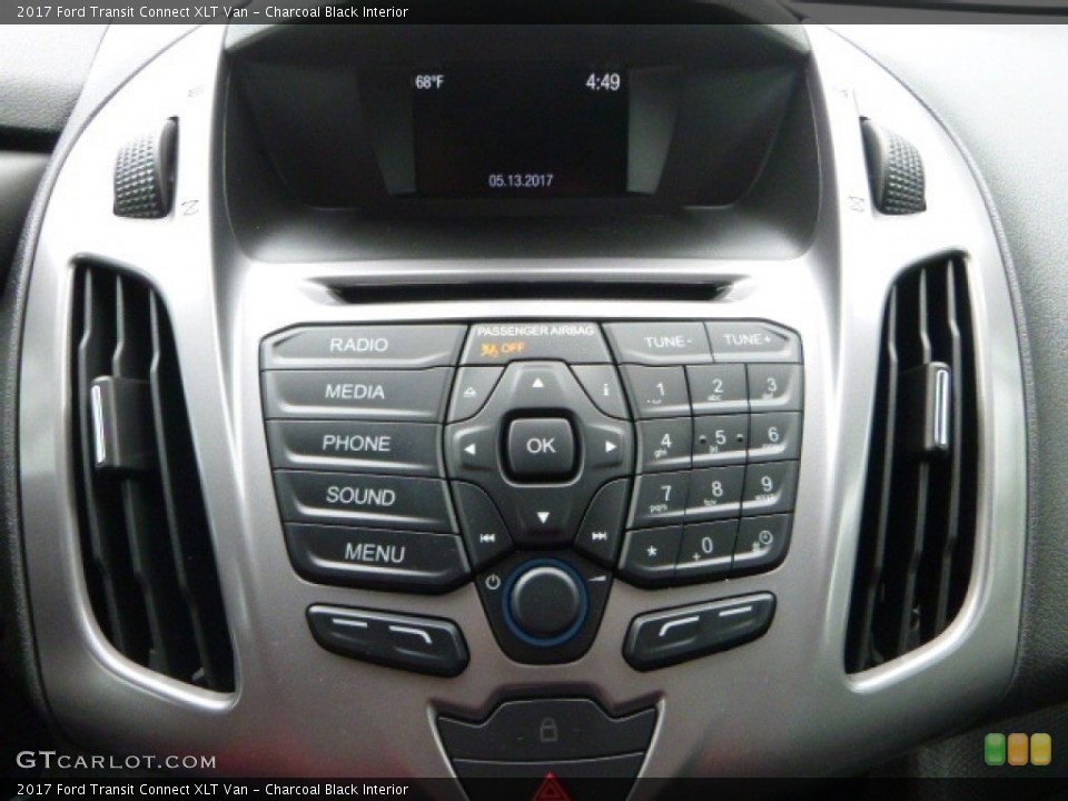 Charcoal Black Interior Controls for the 2017 Ford Transit Connect XLT Van #120693893