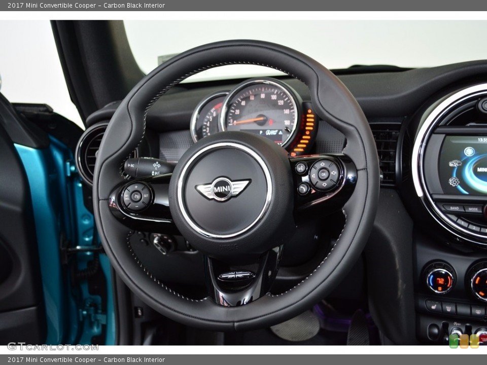 Carbon Black Interior Steering Wheel for the 2017 Mini Convertible Cooper #120707774