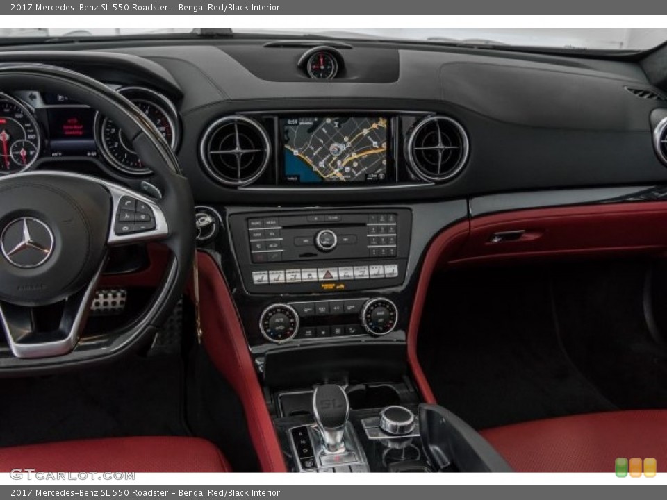 Bengal Red/Black Interior Dashboard for the 2017 Mercedes-Benz SL 550 Roadster #120713576