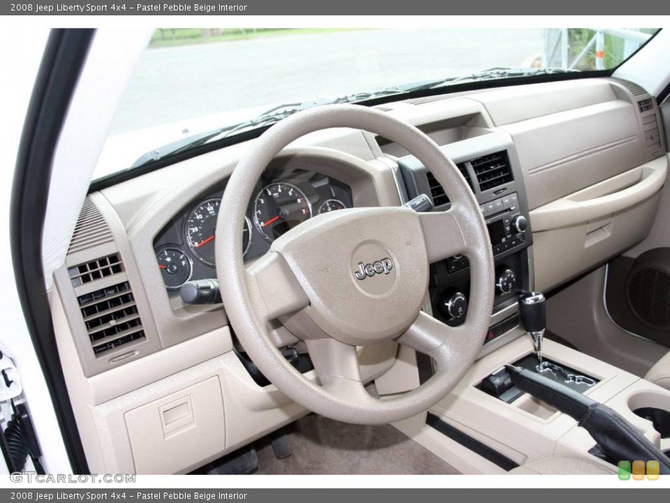 Pastel Pebble Beige Interior Dashboard for the 2008 Jeep Liberty Sport 4x4 #12071620
