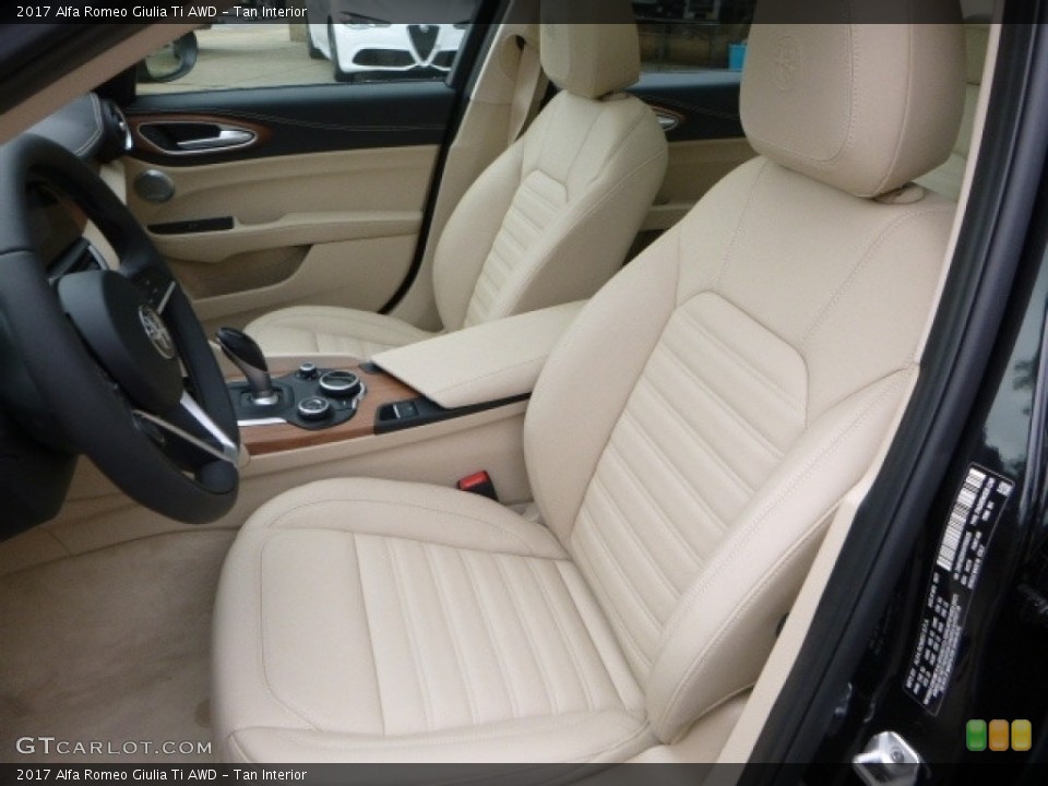 Tan Interior Front Seat for the 2017 Alfa Romeo Giulia Ti AWD #120722864