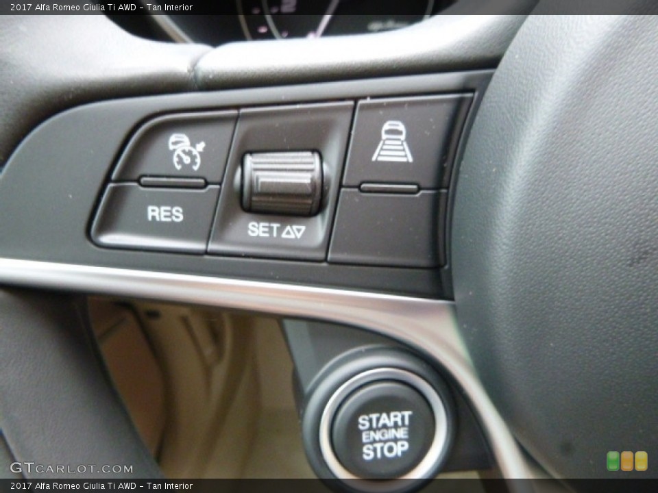 Tan Interior Controls for the 2017 Alfa Romeo Giulia Ti AWD #120722957
