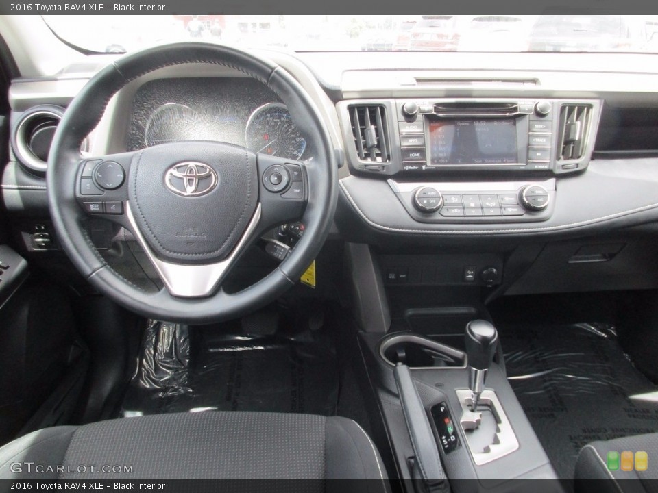 Black Interior Dashboard for the 2016 Toyota RAV4 XLE #120736299