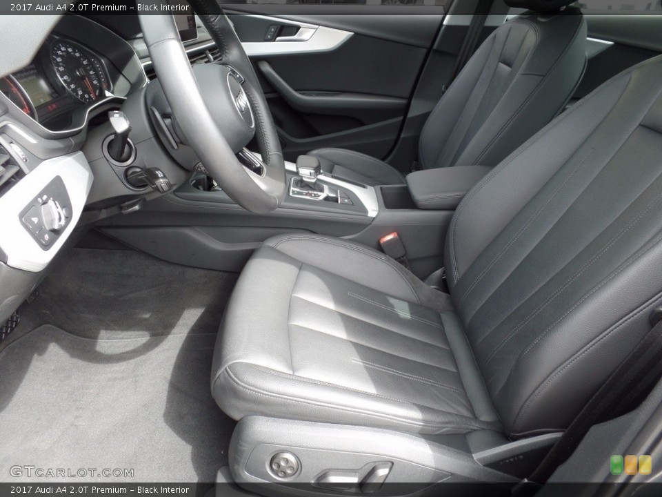 Black Interior Front Seat for the 2017 Audi A4 2.0T Premium #120739877
