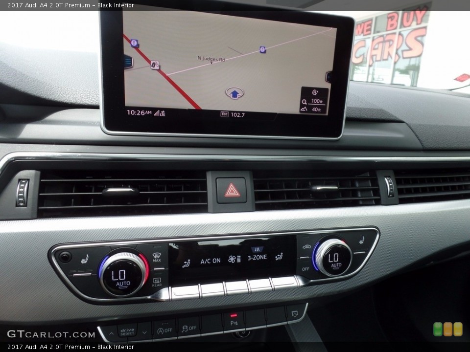 Black Interior Navigation for the 2017 Audi A4 2.0T Premium #120740036