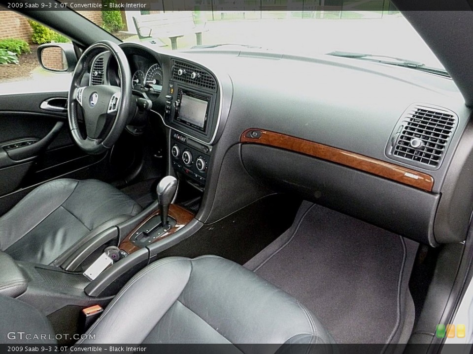 Black Interior Dashboard for the 2009 Saab 9-3 2.0T Convertible #120743825