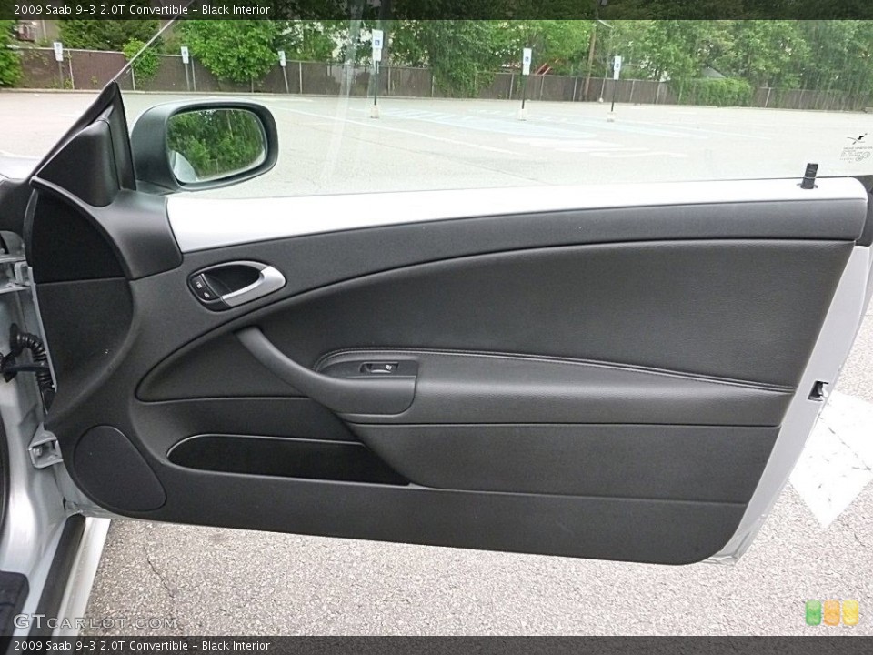 Black Interior Door Panel for the 2009 Saab 9-3 2.0T Convertible #120743846