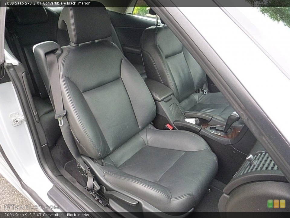 Black Interior Front Seat for the 2009 Saab 9-3 2.0T Convertible #120743858