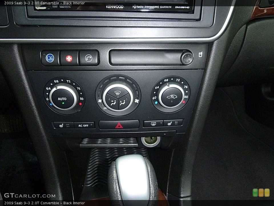 Black Interior Controls for the 2009 Saab 9-3 2.0T Convertible #120744007