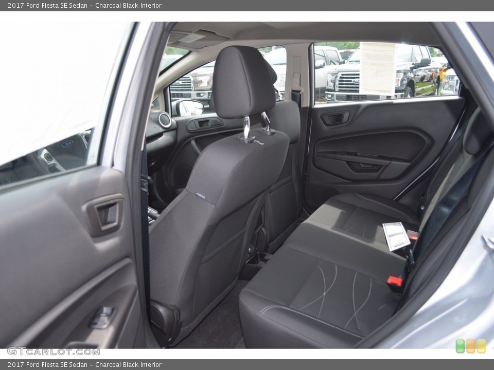 Charcoal Black Interior Rear Seat for the 2017 Ford Fiesta SE Sedan #120744431