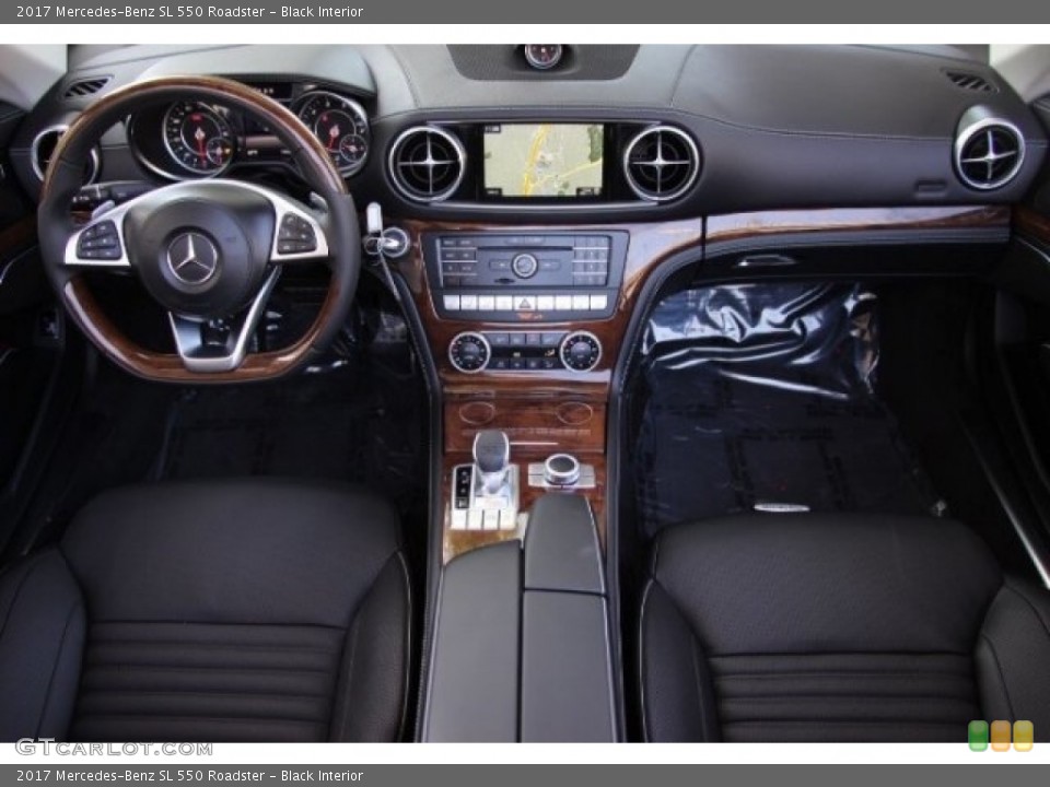 Black Interior Dashboard for the 2017 Mercedes-Benz SL 550 Roadster #120751054
