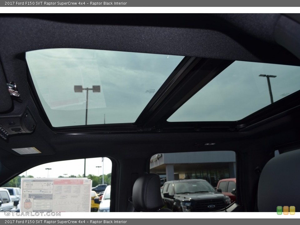 Raptor Black Interior Sunroof for the 2017 Ford F150 SVT Raptor SuperCrew 4x4 #120755488