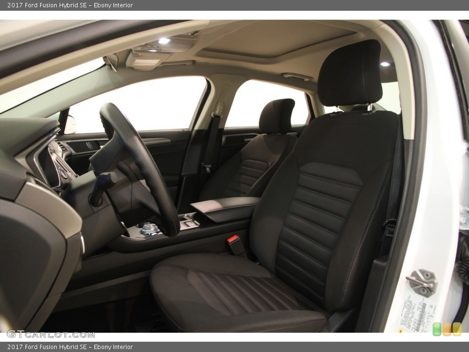 Ebony Interior Front Seat for the 2017 Ford Fusion Hybrid SE #120755920