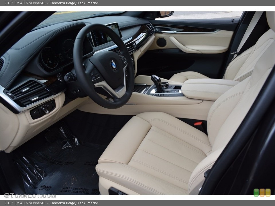 Canberra Beige/Black Interior Photo for the 2017 BMW X6 xDrive50i #120758134