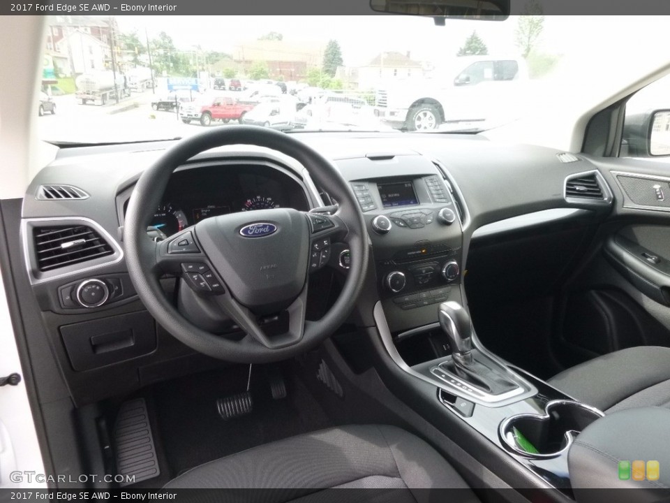 Ebony Interior Photo for the 2017 Ford Edge SE AWD #120758938