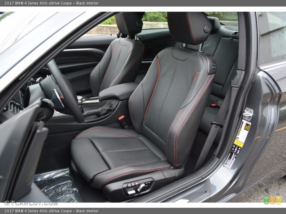 Black Interior Front Seat for the 2017 BMW 4 Series 430i xDrive Coupe #120759223