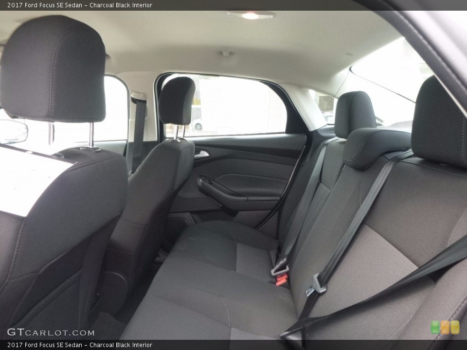 Charcoal Black Interior Rear Seat for the 2017 Ford Focus SE Sedan #120759457