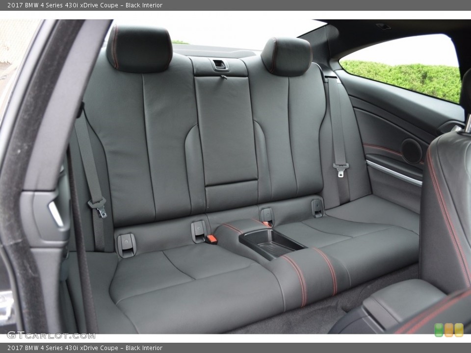 Black Interior Rear Seat for the 2017 BMW 4 Series 430i xDrive Coupe #120759550