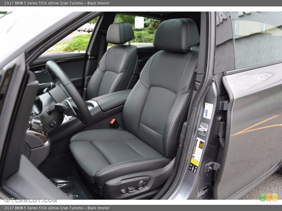 Black Interior Front Seat for the 2017 BMW 5 Series 550i xDrive Gran Turismo #120760129
