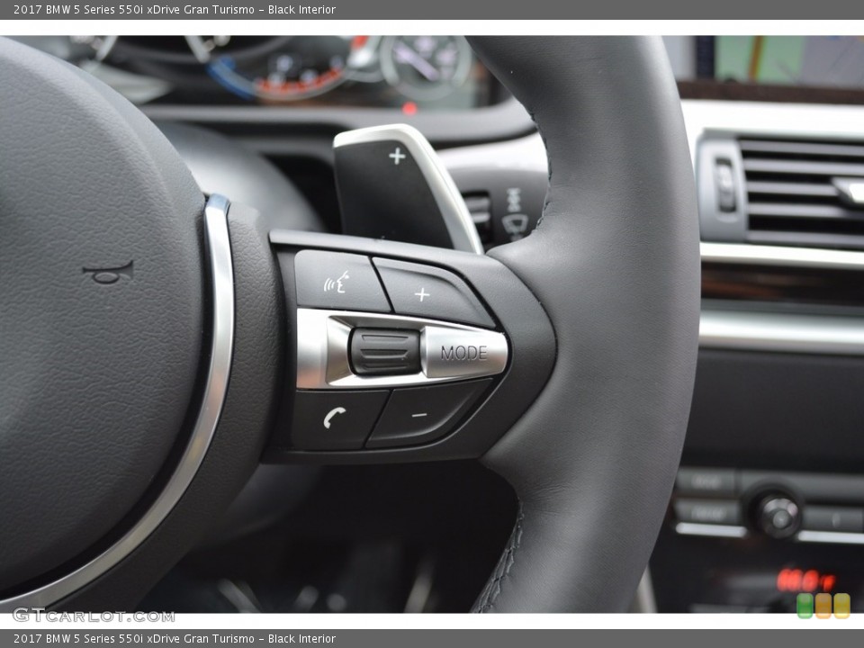 Black Interior Controls for the 2017 BMW 5 Series 550i xDrive Gran Turismo #120760324