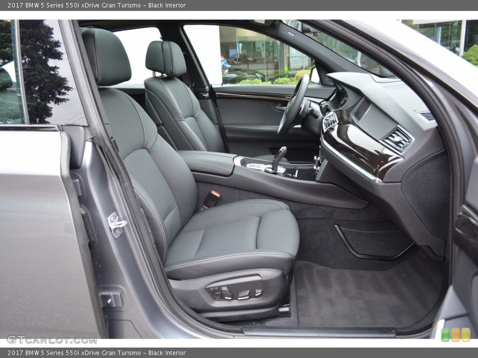 Black Interior Front Seat for the 2017 BMW 5 Series 550i xDrive Gran Turismo #120760547