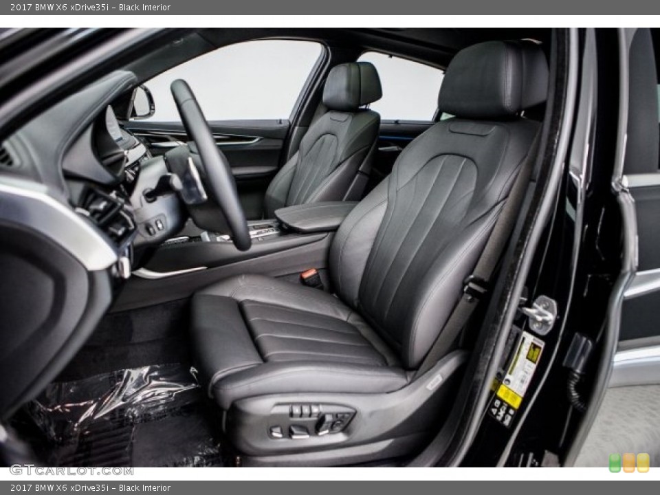 Black 2017 BMW X6 Interiors