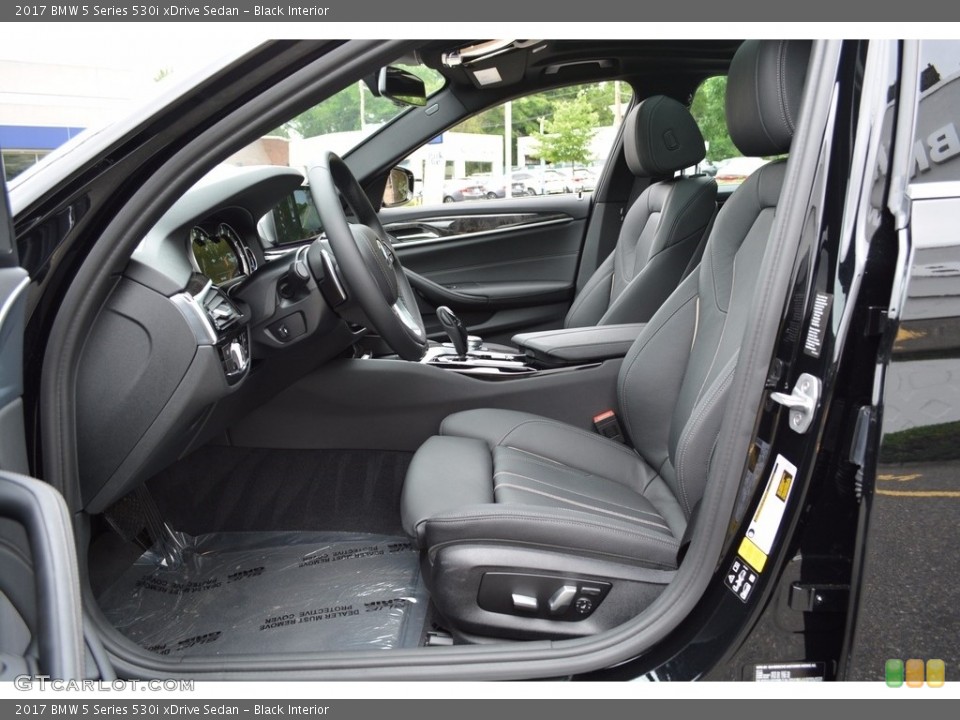 Black Interior Front Seat for the 2017 BMW 5 Series 530i xDrive Sedan #120770425