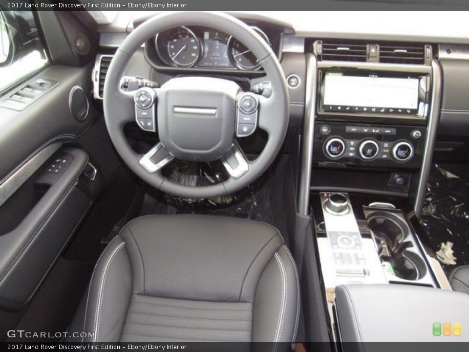 Ebony/Ebony Interior Dashboard for the 2017 Land Rover Discovery First Edition #120770728