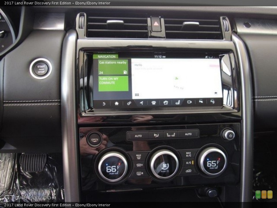 Ebony/Ebony Interior Controls for the 2017 Land Rover Discovery First Edition #120770794