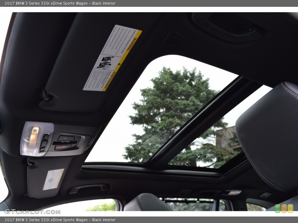 Black Interior Sunroof for the 2017 BMW 3 Series 330i xDrive Sports Wagon #120772861