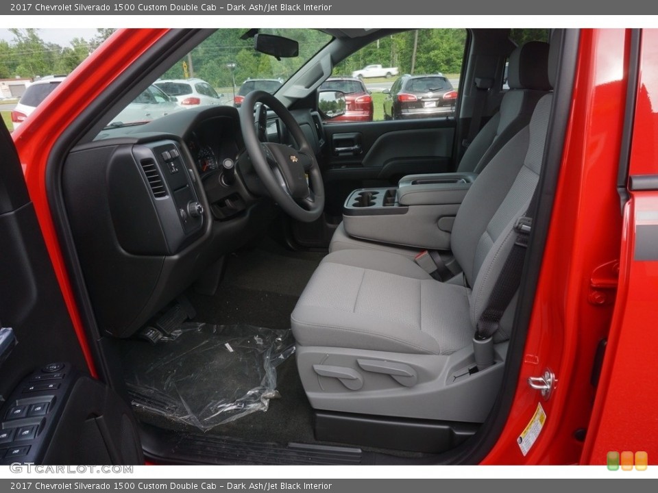 Dark Ash/Jet Black Interior Photo for the 2017 Chevrolet Silverado 1500 Custom Double Cab #120776730