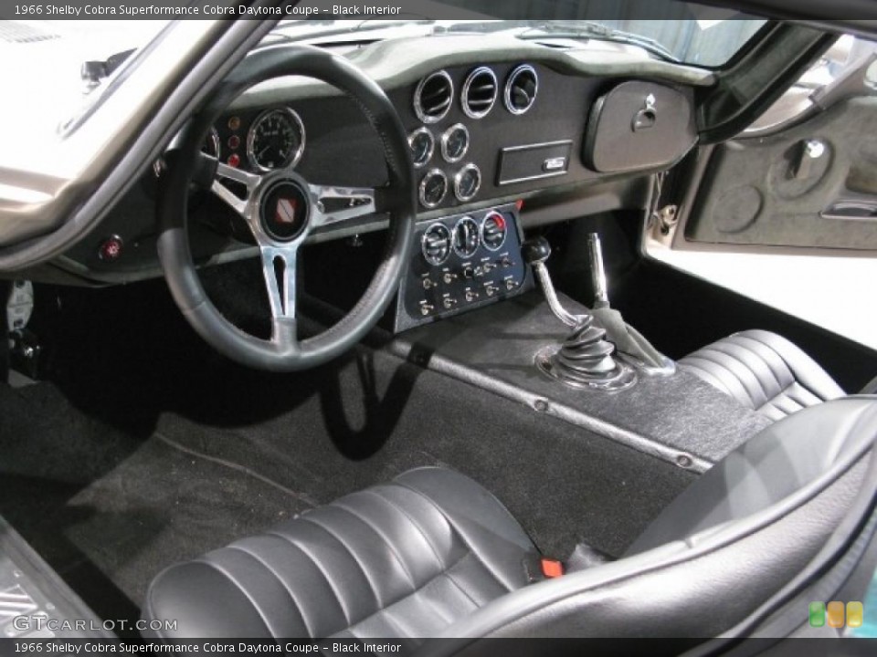 Black 1966 Shelby Cobra Interiors