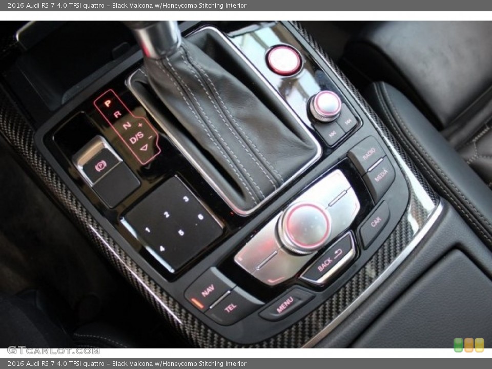 Black Valcona w/Honeycomb Stitching Interior Controls for the 2016 Audi RS 7 4.0 TFSI quattro #120784956