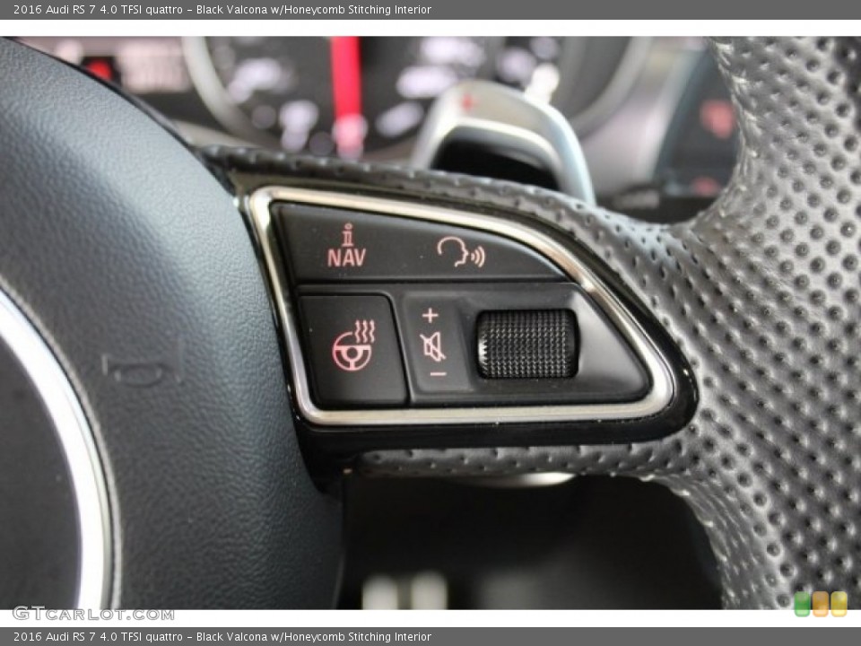 Black Valcona w/Honeycomb Stitching Interior Controls for the 2016 Audi RS 7 4.0 TFSI quattro #120785004