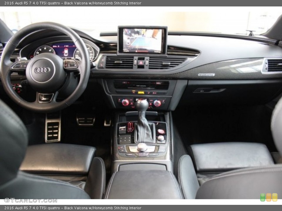 Black Valcona w/Honeycomb Stitching Interior Dashboard for the 2016 Audi RS 7 4.0 TFSI quattro #120785109