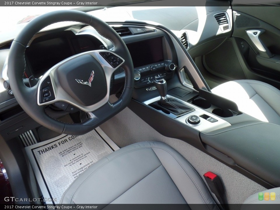 Gray Interior Photo for the 2017 Chevrolet Corvette Stingray Coupe #120795963
