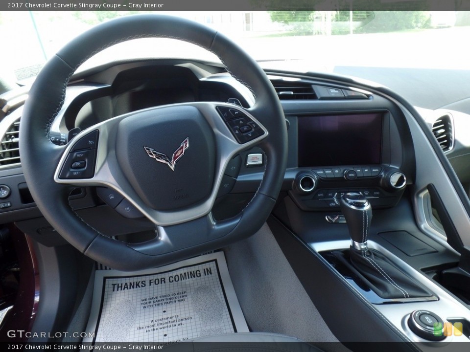 Gray Interior Dashboard for the 2017 Chevrolet Corvette Stingray Coupe #120795969
