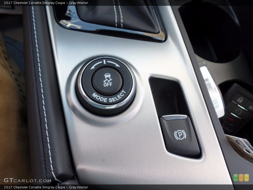 Gray Interior Controls for the 2017 Chevrolet Corvette Stingray Coupe #120796020