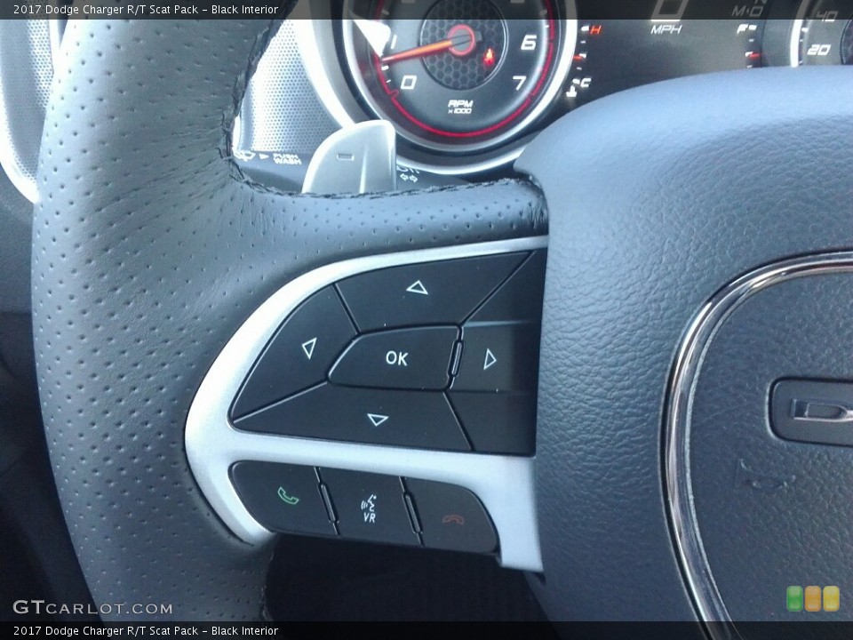 Black Interior Controls for the 2017 Dodge Charger R/T Scat Pack #120810678
