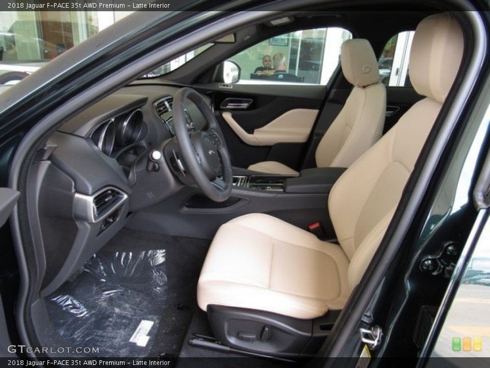Latte Interior Photo for the 2018 Jaguar F-PACE 35t AWD Premium #120866552