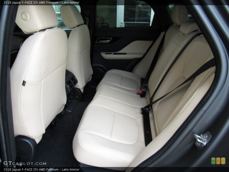 Latte Interior Rear Seat for the 2018 Jaguar F-PACE 35t AWD Premium #120866582
