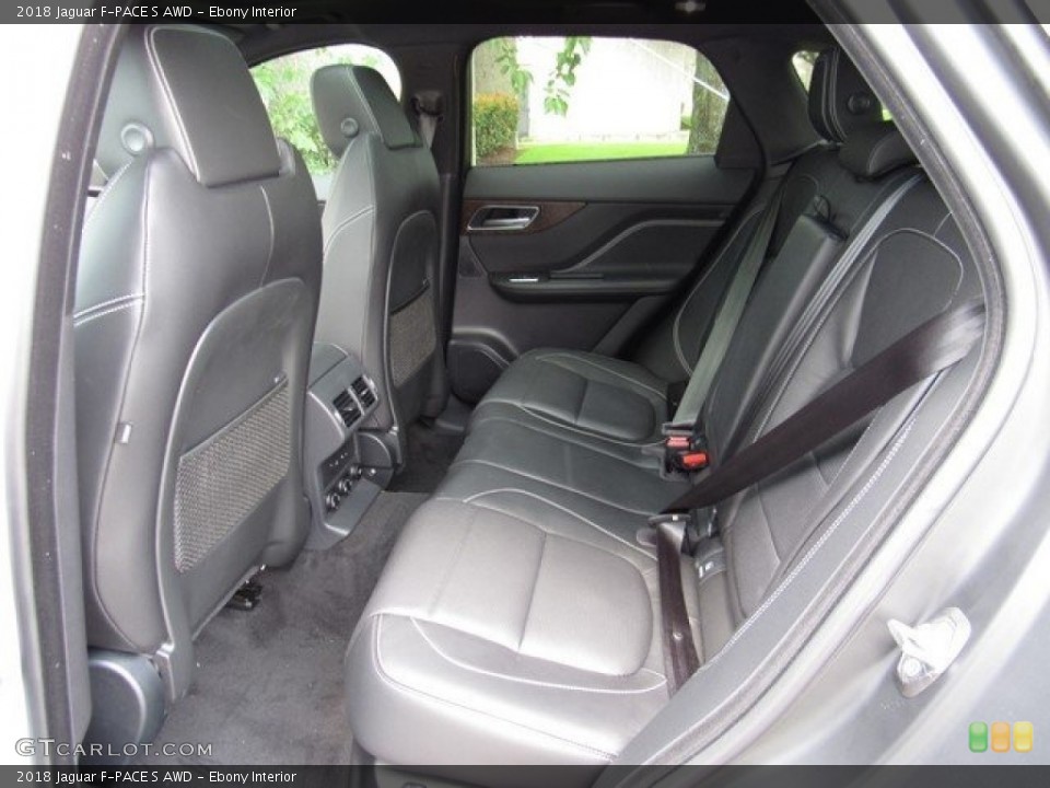 Ebony Interior Rear Seat for the 2018 Jaguar F-PACE S AWD #120866927