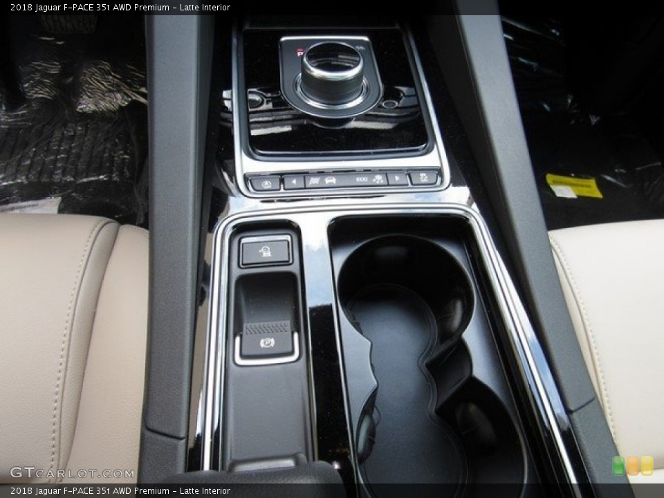Latte Interior Controls for the 2018 Jaguar F-PACE 35t AWD Premium #120867448