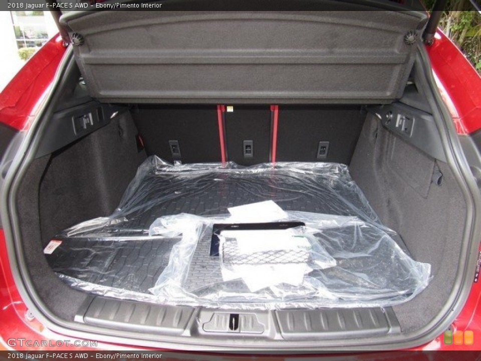 Ebony/Pimento Interior Trunk for the 2018 Jaguar F-PACE S AWD #120867731
