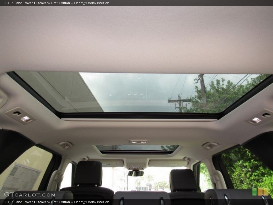 Ebony/Ebony Interior Sunroof for the 2017 Land Rover Discovery First Edition #120868760