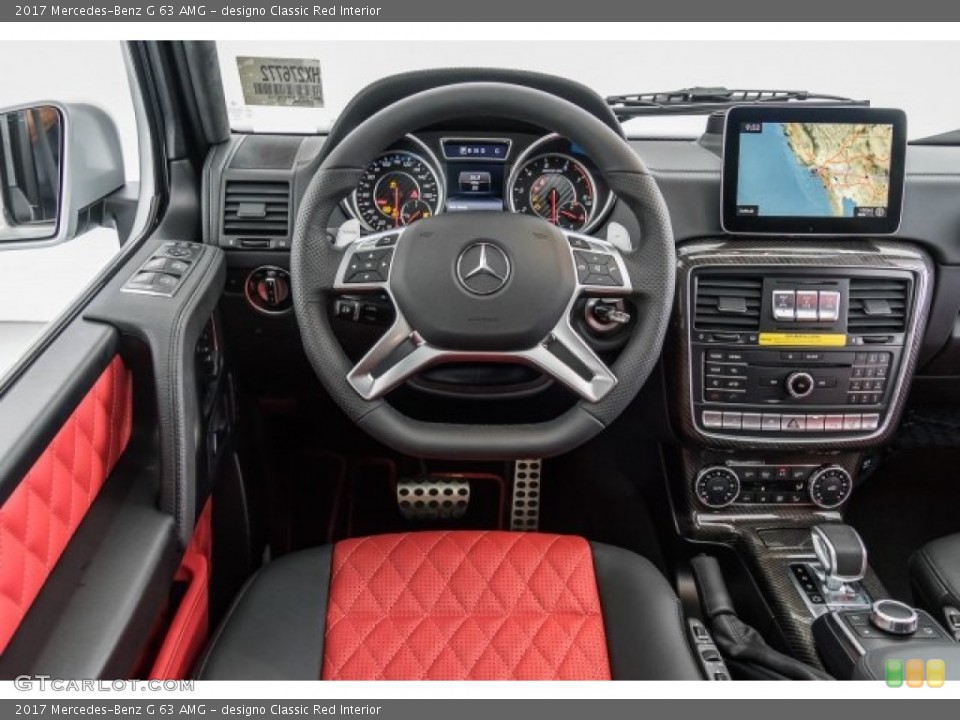 designo Classic Red Interior Dashboard for the 2017 Mercedes-Benz G 63 AMG #120868856