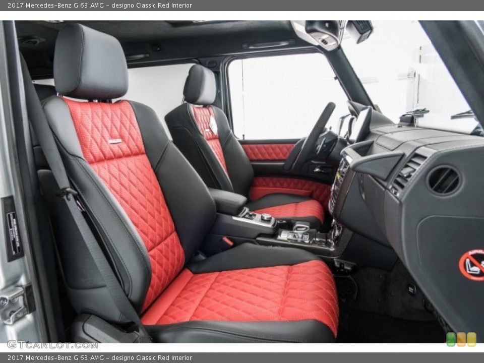 designo Classic Red Interior Front Seat for the 2017 Mercedes-Benz G 63 AMG #120868889