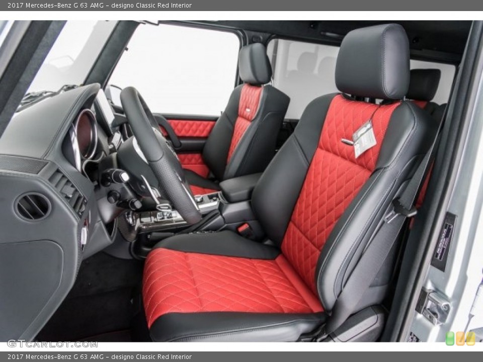designo Classic Red Interior Photo for the 2017 Mercedes-Benz G 63 AMG #120869027