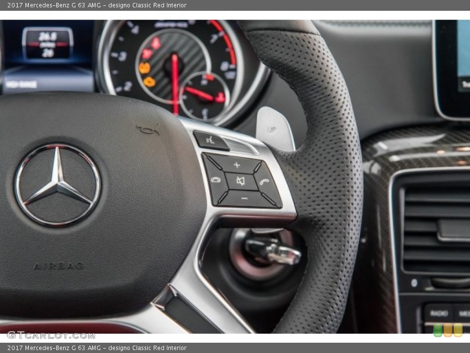 designo Classic Red Interior Controls for the 2017 Mercedes-Benz G 63 AMG #120869051