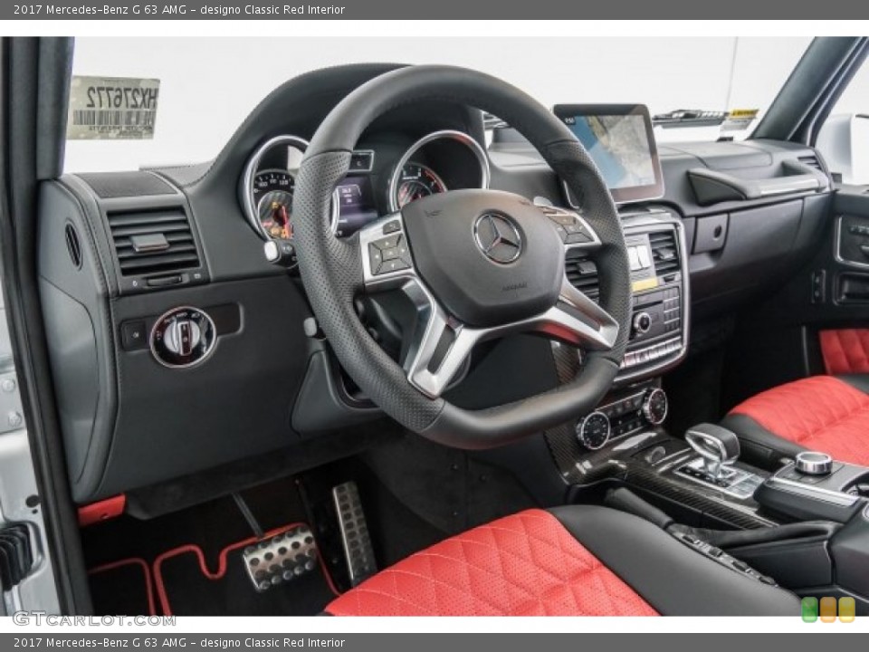 designo Classic Red Interior Steering Wheel for the 2017 Mercedes-Benz G 63 AMG #120869135
